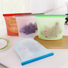 硅胶保鲜袋循环食品级矽膠食物袋低温慢煮袋硅胶密封袋冷藏冷冻袋