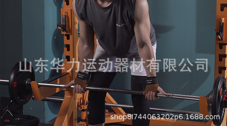 维动助力带健身手套引体向上握力带男运动护腕牛皮防滑