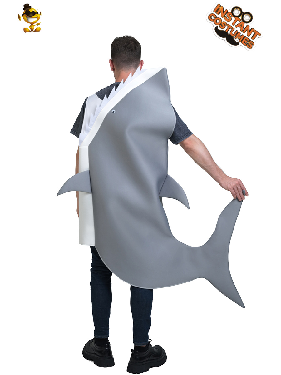 Halloween Adultos Underwater World Shark Performance Disfraces Funny Shark Performance Escenario