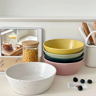 Korean ins Bowl Oatmeal Bowl Yogurt Bowl Rice Bowl Salad Bowl Instant Noodle Bowl Dessert Bowl Internet Celebrity Bowl Household Tableware
