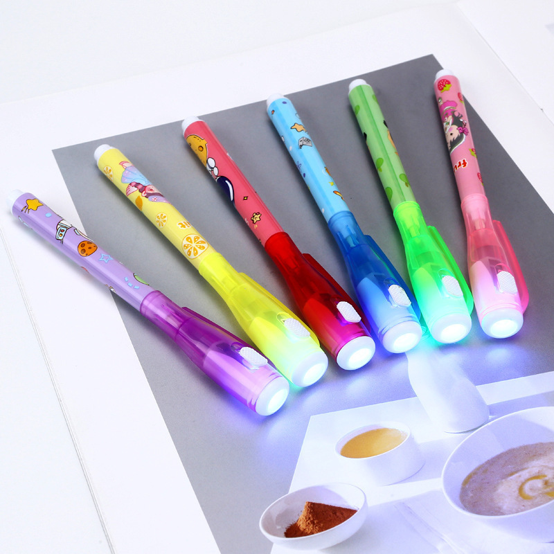 Pen de resaltador invisible lápiz de escritura mágica multifuncional pen de luz invisible ultravioleta papelería interesante al por mayor