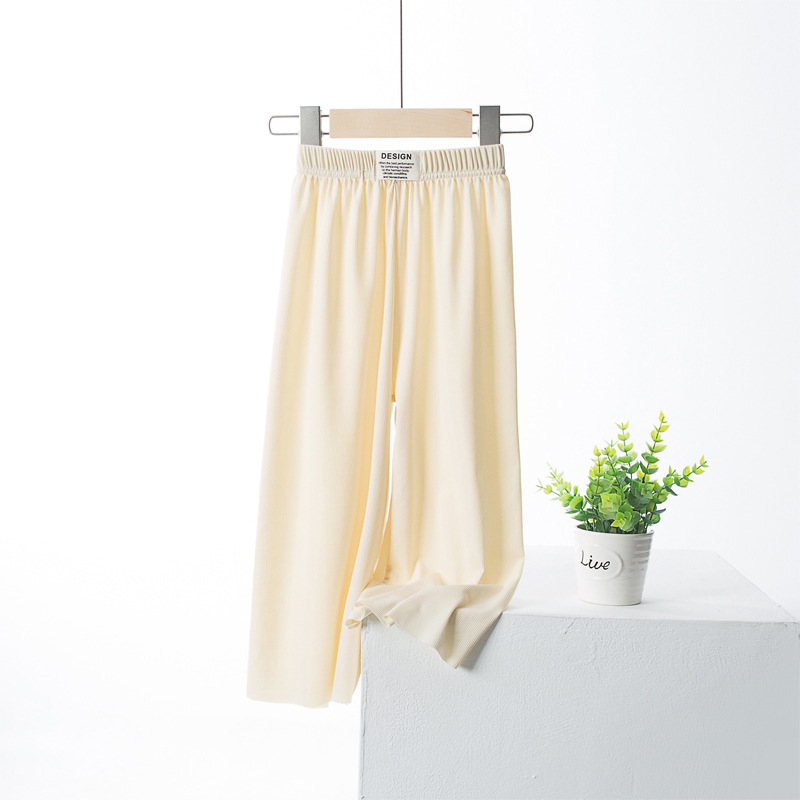 2023 Verano nuevos Pantalones anchos para padres e hijos pantalones a prueba de mosquitos para madre e hija pantalones a prueba de mosquitos para niños medianos y grandes recortados para niños pantalones de aire acondicionado para hombres Pantalones deportivos