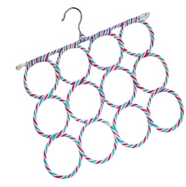 A1303 Specially provided for foreign trade scarf rack, home paper rattan clothes hanger, 28 circle scarf rack, silk scarf rack, scarf rack