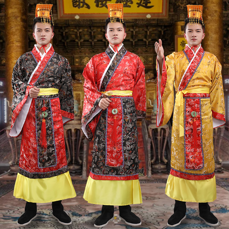 Ancient costume dragon robe adult costume Prince costume children Han Dynasty Emperor Qin Dynasty Han Fu Ancient costume dragon robe adult costume Prince costume children Han Dynasty Emperor Qin Dynasty Han Fu