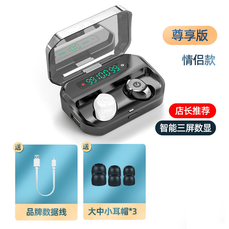클래식 흑백 애호가 5.3 "LED 세 쇼의 버전을 즐기십시오]