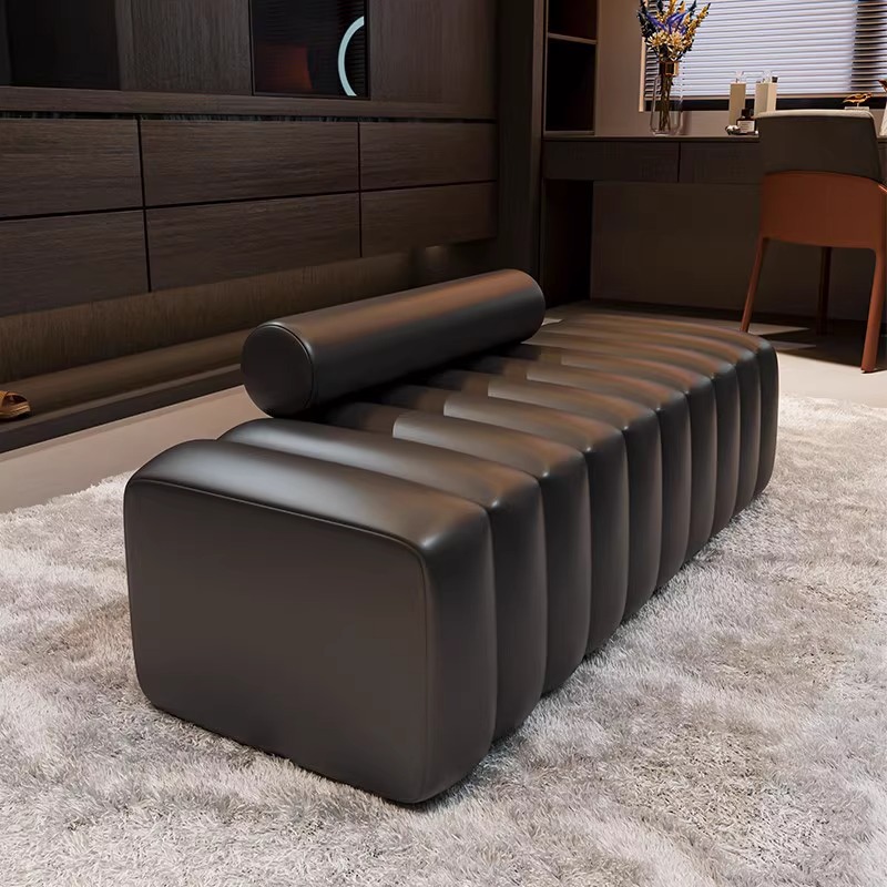 Narrow Small Sofa Simple Store Rest Area Office Reception Area Leisure Clothing Store Beauty Salon Barber Shop Booth