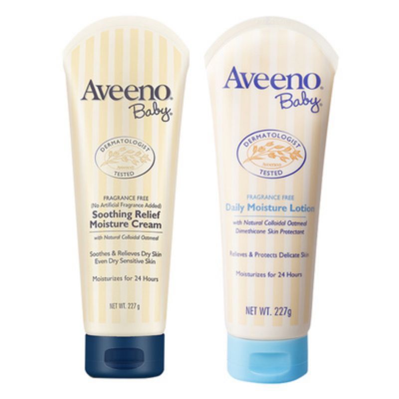 Aveeno Navy Blue Light Blue Newborn Baby Moisturizing Cream Shampoo & Body Wash 2-in-1 Hair Replacement