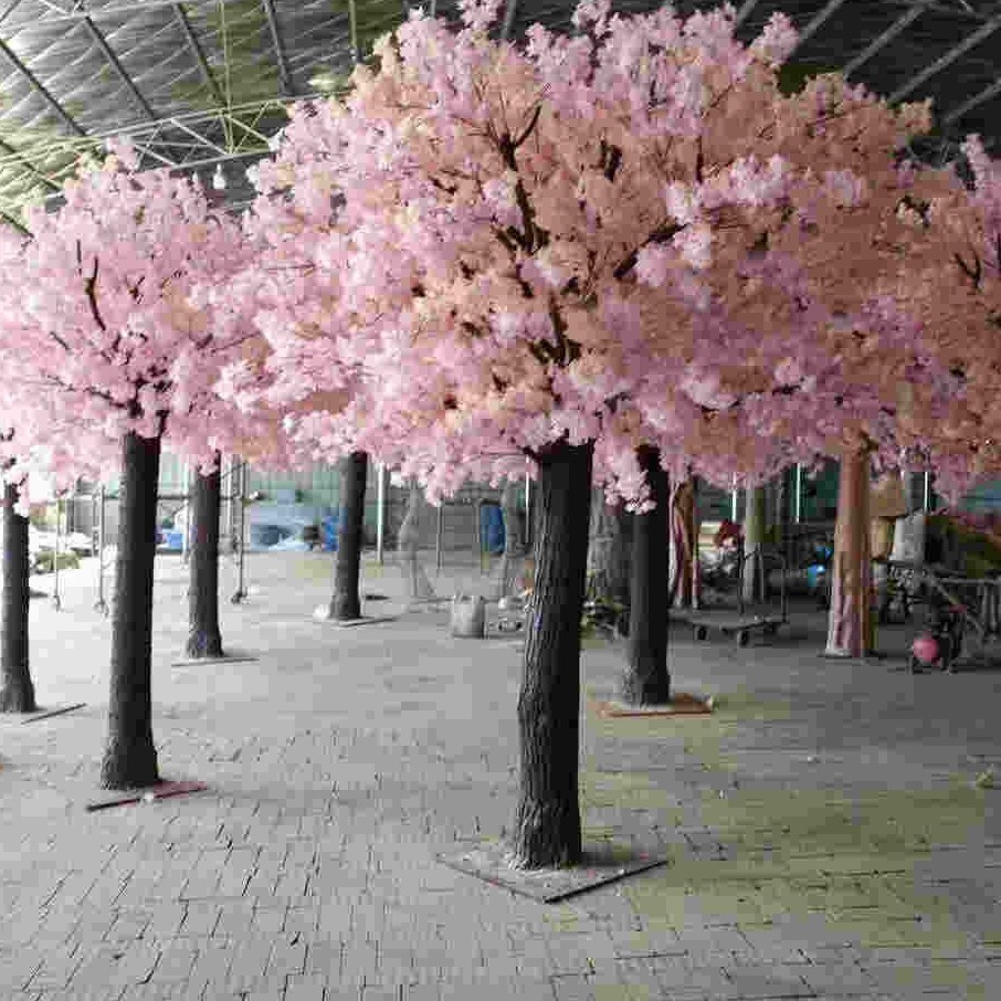 舞台道具仿真樱花梅花树装饰品桃花树植物定 制室内外景观摆设