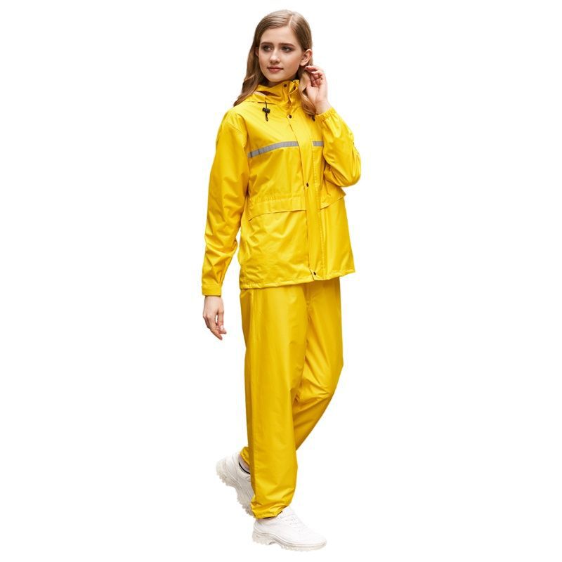 Takeaway Raincoat and Rain Pants Set, Cycling Gear, Raincoat for Men, Full-Body Waterproof Raincoat for Electric Bikes, Anti-Storm Raincoat, Separate Raincoat for Women