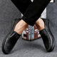 Comfortable cowhide men's business casual leather shoes breathable comfortable popular classic dad shoes plus size casual shoes men
