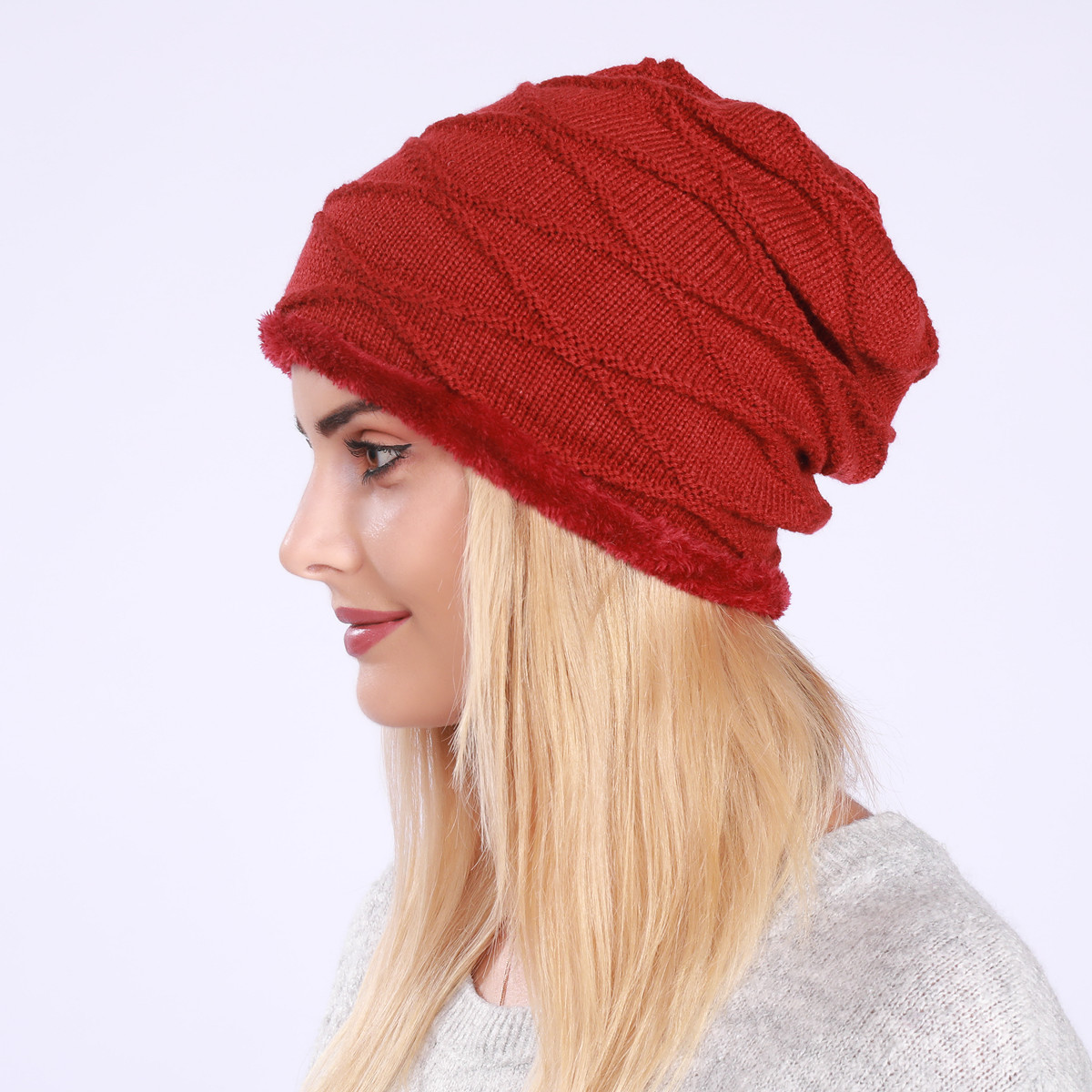 Knitted Beanie Hat For Men And Women Wool Warm Winter Hat_voghion.com