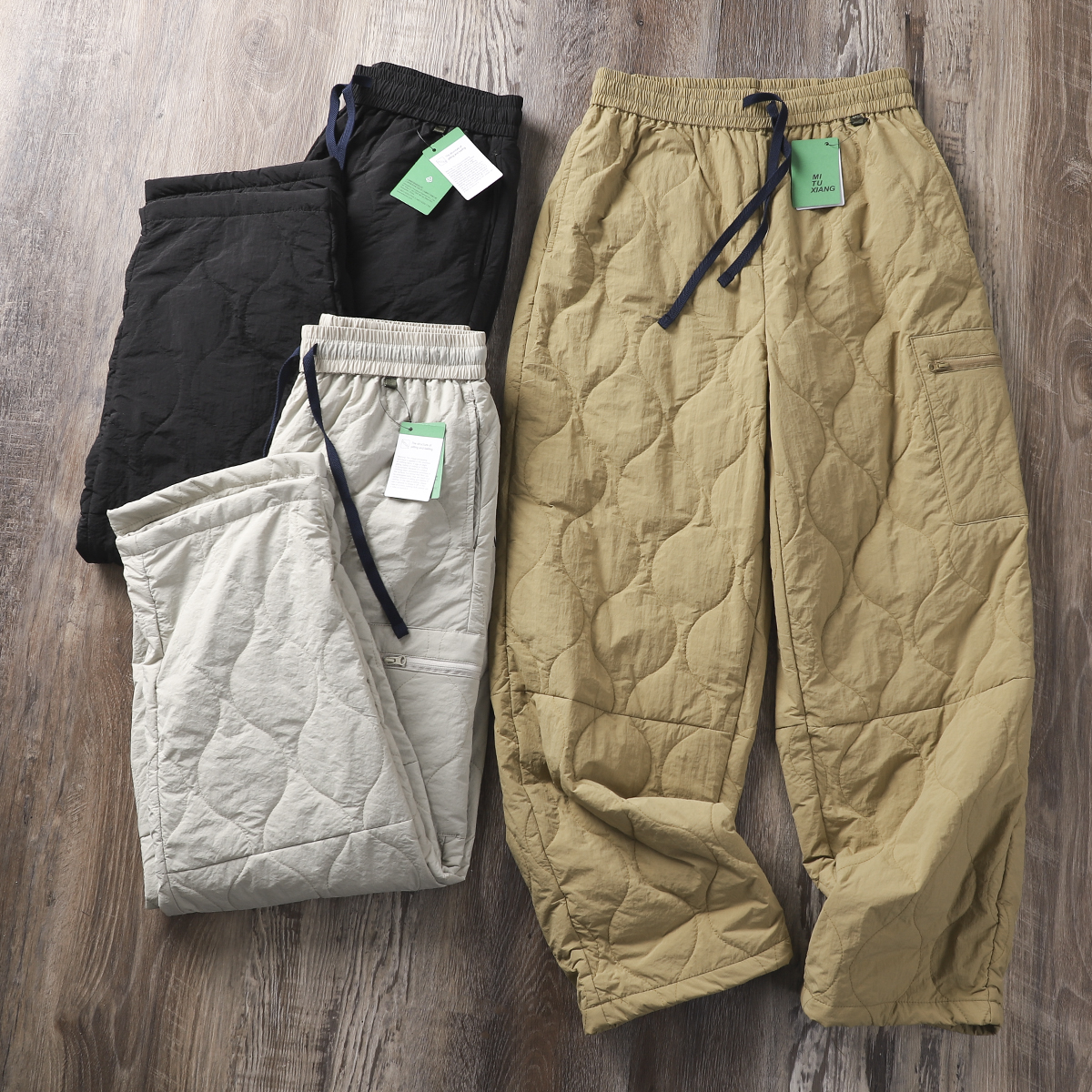 Travel Japanese windproof waterproof quilted cotton keep warm…