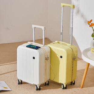 Korean Small Boarded Case 18-inch Trolley Case Women's High-value Portable Suitcase Men's Mute Universal Password Luggage