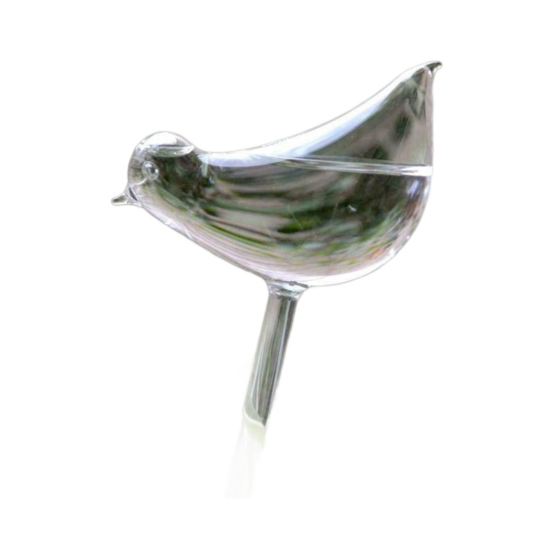 Dispositivo de riego automático de pájaro de vidrio de imitación Dispositivo de riego perezoso dispositivo de goteo de viaje Dispositivo de riego perezoso Dispositivo de riego redondo
