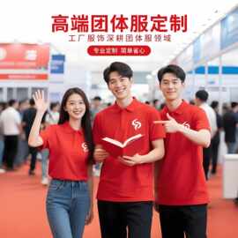 工作服定制logo印字印图刺绣POLO衫夏季短袖T恤团体服工装广告衫