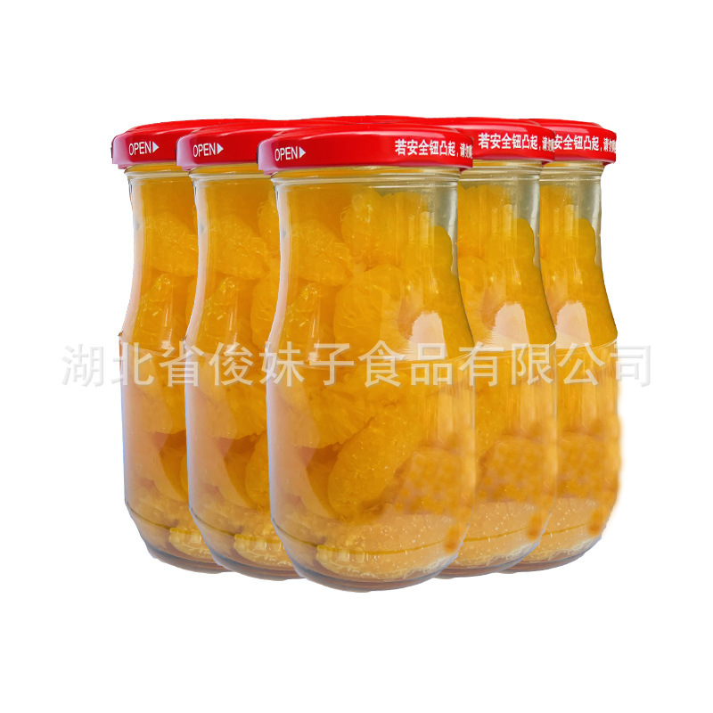 定制水果罐头大小规格橘子黄桃梨菠萝什锦罐头厂家加工代加工贴牌