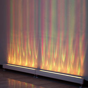 Outdoor waterproof dynamic water ripple wall washing lamp 3D dynamic water pattern lamp garden villa hotel exterior wall lamp