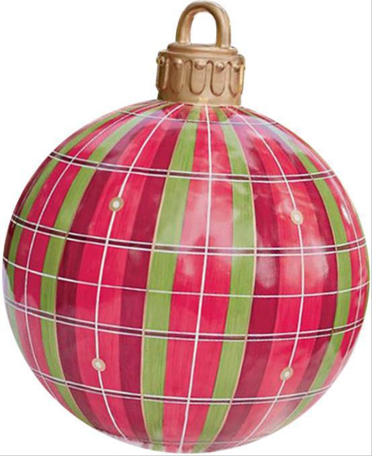 Navidad decoración globo 60cm diversión al aire libre vacaciones atmósfera impresión PVC inflable BOLA DE Navidad artesanía adornos
