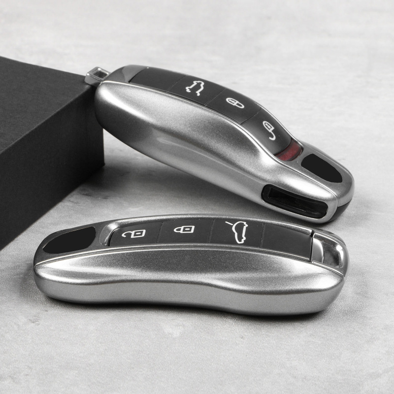 Porsche Taycan 키 케이스 911 Pa Lamela Macan Cayenne 718 GT 실버 교체 케이스에 적합