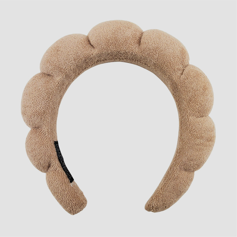 다크카키색 헤어밴드(테리벨벳)