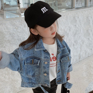 Girls Denim Jacket 2023 Spring and Autumn New Korean Loose Baby Jacket Short Children's Unisex 99080