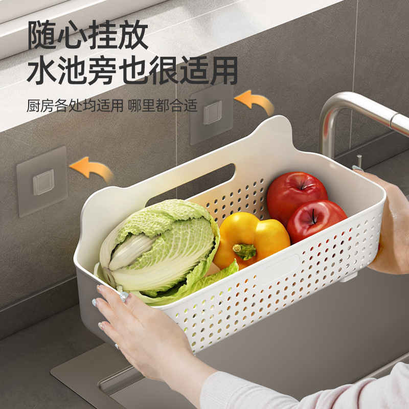 姜蒜收纳盒神器挂墙壁挂式厨房生姜大蒜筐收纳篮调料置物架|undefined