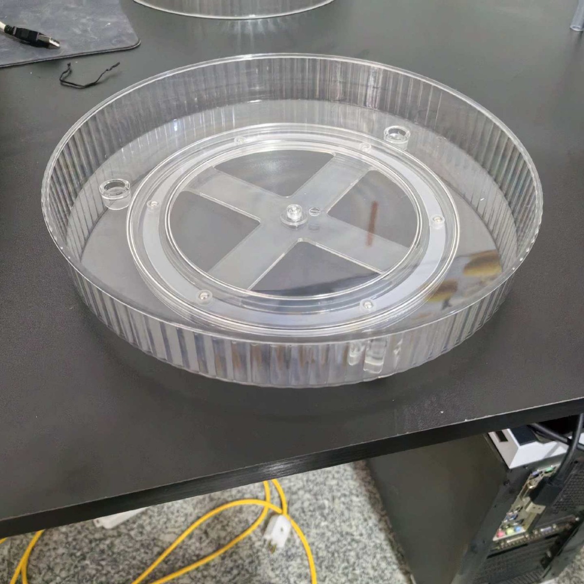 Explosión transfronteriza 360 grados estante de almacenamiento de cosméticos rotativo acrílico transparente multicapa estante de almacenamiento mesa de tocador image 7