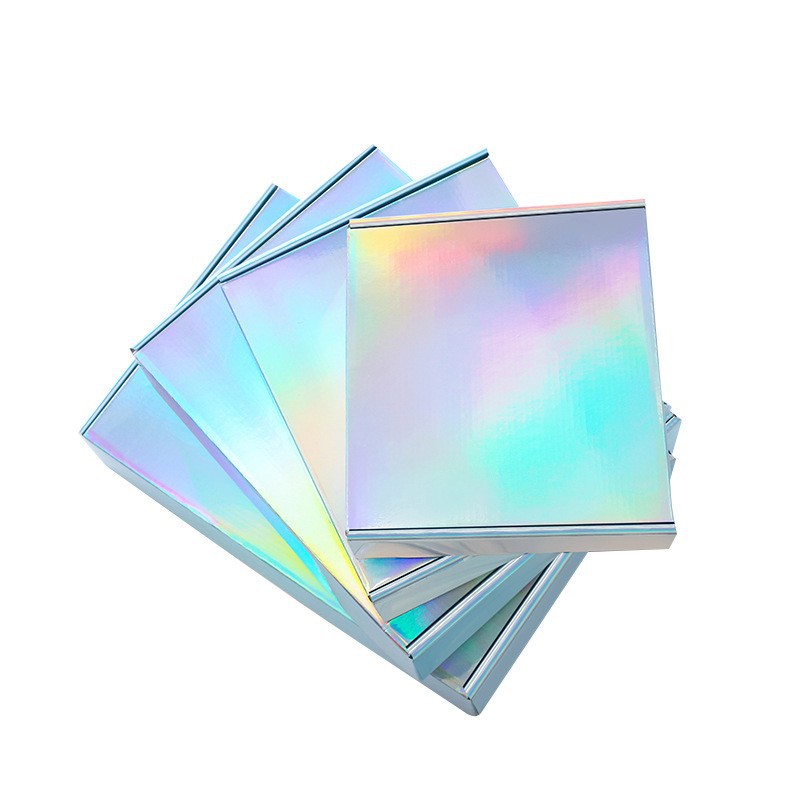 新款镭射银飞机盒服装首饰快递飞机盒优质特硬瓦楞飞机盒彩盒