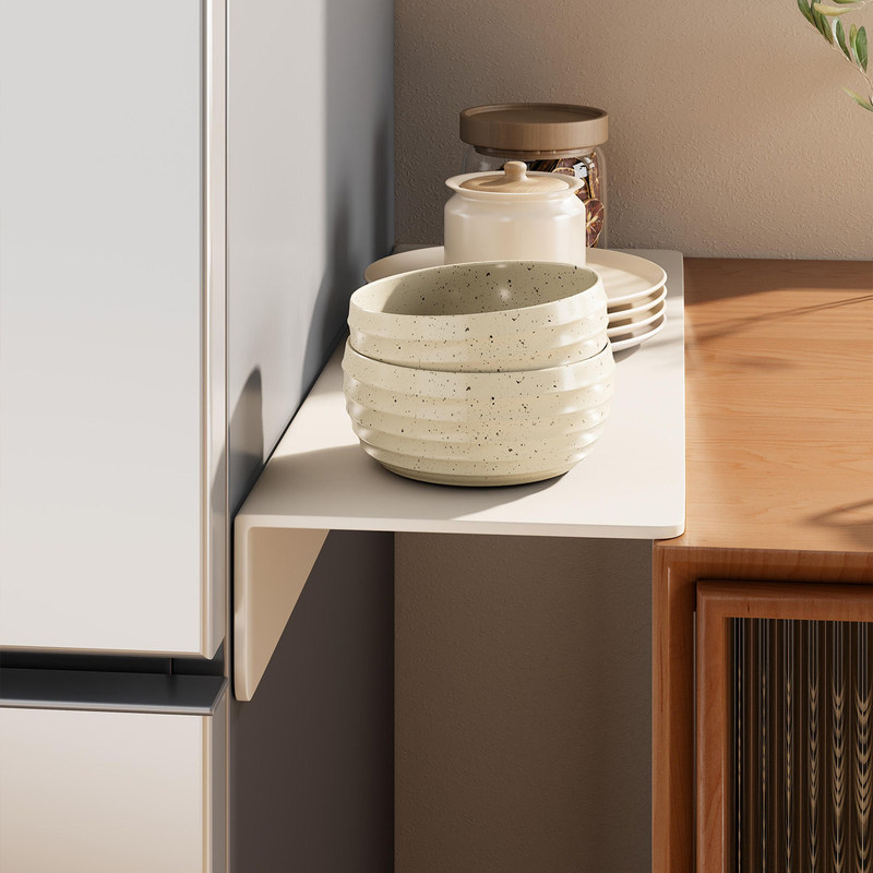 Kitchen Refrigerator Gap Board Side Extension Panel, No-Drill Magnetic Storage for Countertop Gaps