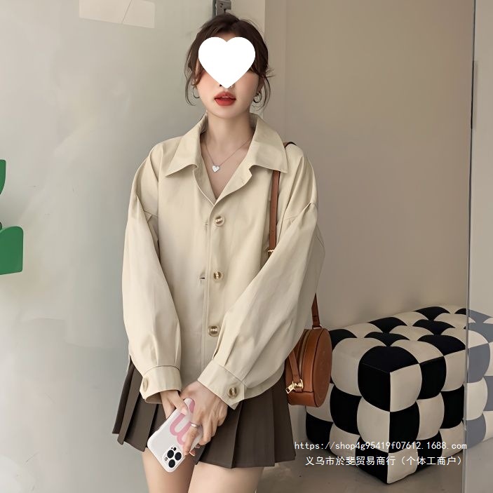 Springtime Niche High-End Women's Jacket 2026 New Korean Style Loose Casual Versatile Short Cardigan Top