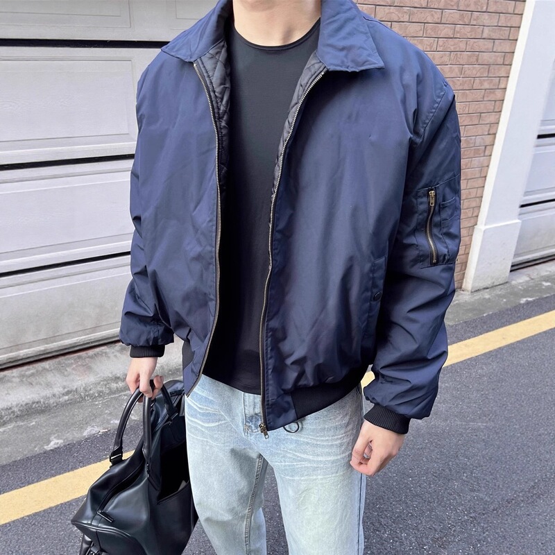 2026 autumn/winter cleanfit cotton jacket for men, Carhartt retro pilot MA-1 lightweight jacket, loose fit
