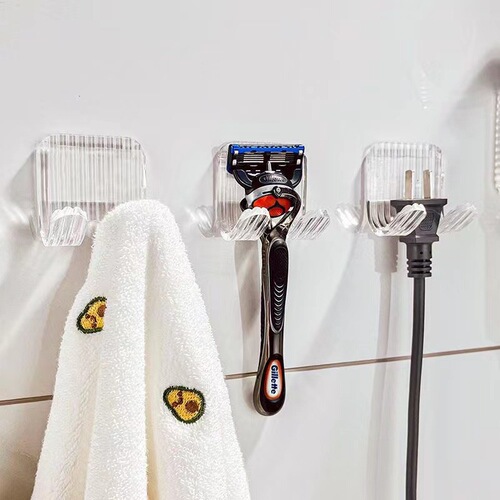 Acrylic hook adhesive strong punch-free seamless wall bedroom kitchen door waterproof key clothes adhesive hook