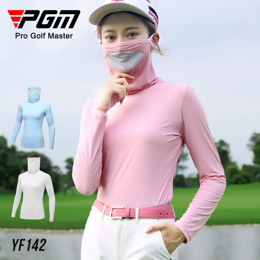 Áo chống nắng nữ dáng dài tay lỡ có mũ che mặt — YF142 màu trắng, YF142 màu hồng, YF142 màu xanh lam