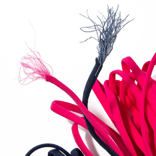 0.5 inch heart-shaped bra with half-round design, strapless, beauty back, elastic band, shoelace DIY accessories, hair tie