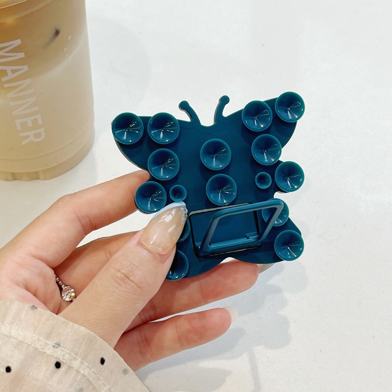 新しいシリコン吸盤携帯電話ホルダー怠惰なアーティファクトポータブルバタフライオールインワンユニバーサル折りたたみデスクトップホルダー卸売|undefined