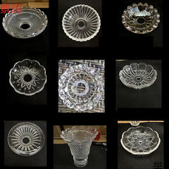 欧式水晶灯灯罩蜡烛灯玻璃碗碟吊灯灯具配件 壁灯灯具配件散件