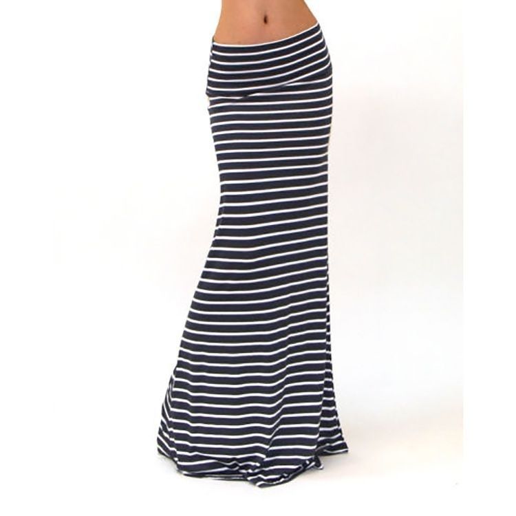 Summer High Waist Package Hip Skirt Ladies Long Skirts