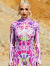 O 50051 3D Digital Print Cosplay Bodysuit ��ʥ�ڽ�����