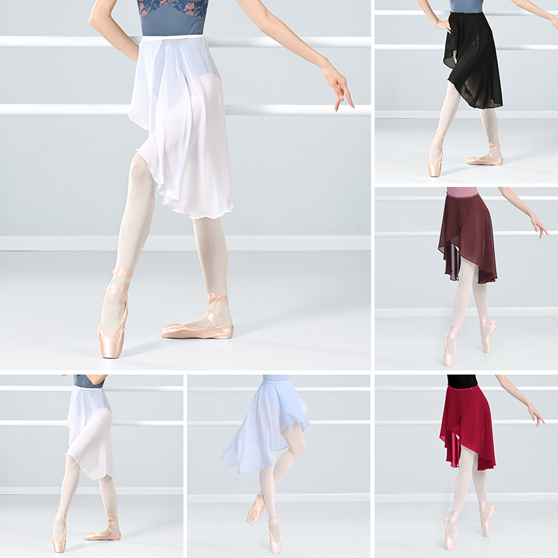 Ballet Skirt Adult One-Piece Adjustable Dance Skirt Practice Clothes Gymnastics Teacher Chiffon Long Skirt Dance Skirt