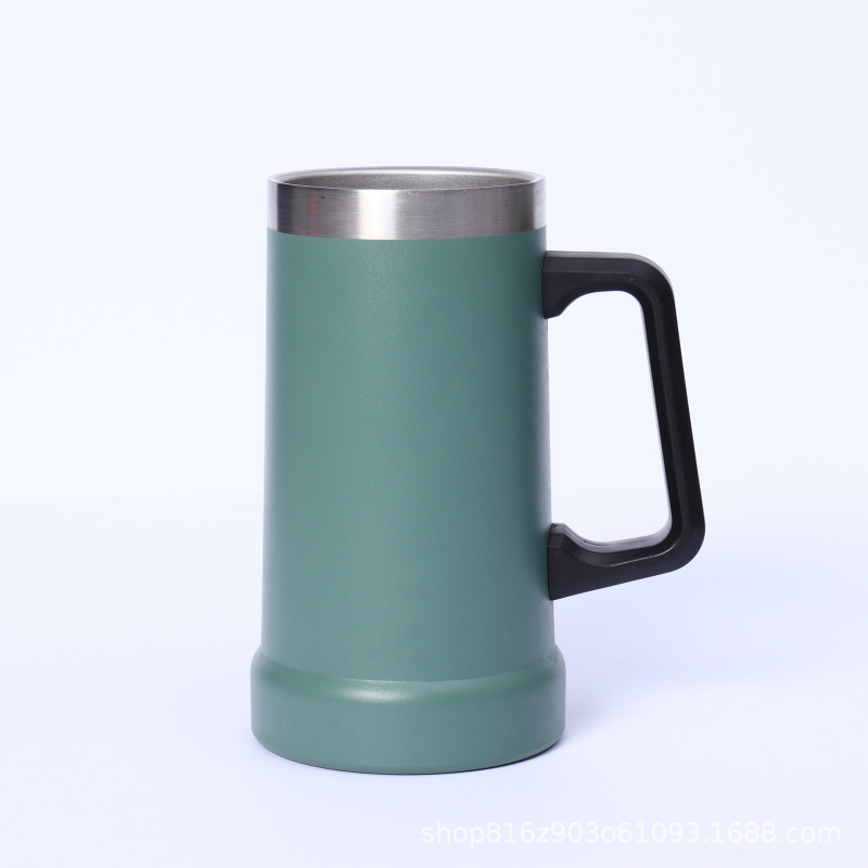 双层真空保温杯家用便携 304材质大容量马克杯办公桌水杯杯跨境|undefined
