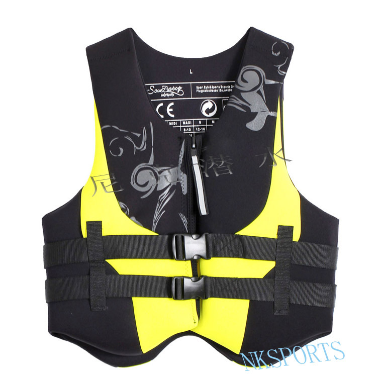 批发20mm背心式成人救生衣 皮划艇漂流EPE防护辅助救援背心浮力衣
