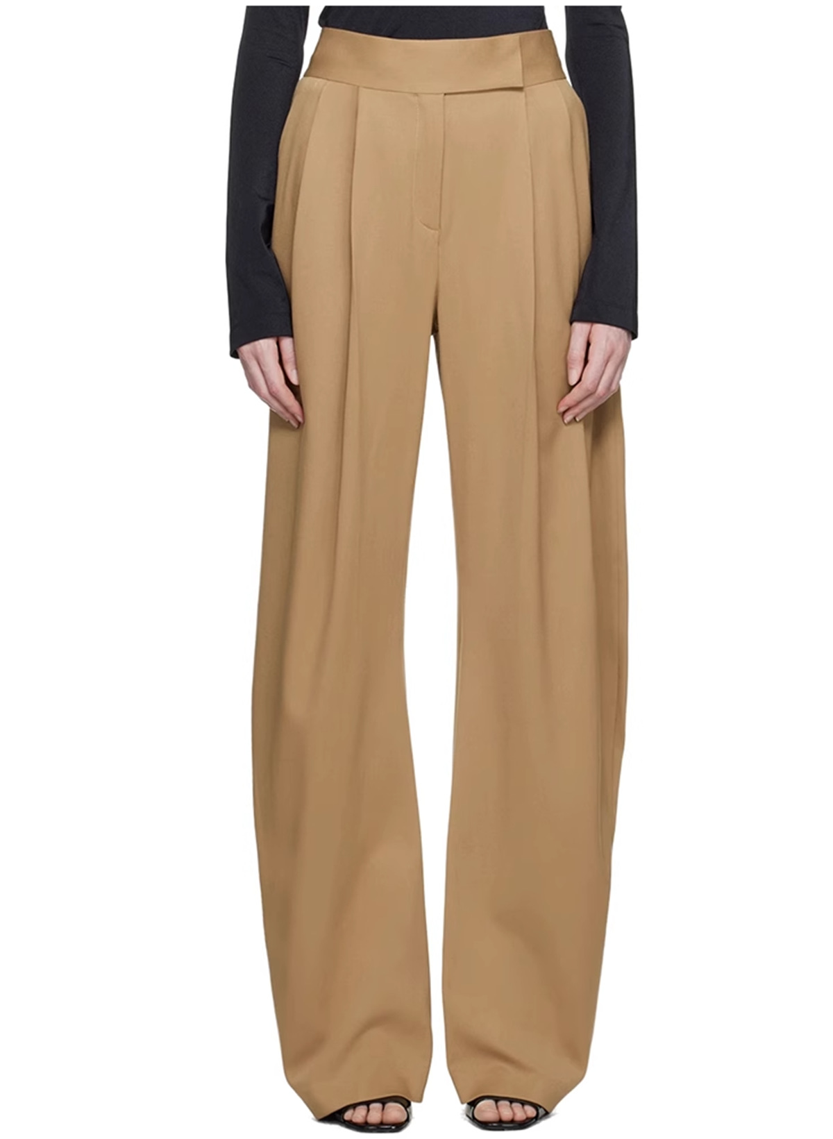 Two Piece Set for Women Autumn Winter Scarf Cut Profile Blazer High Waist Casual Pants Set