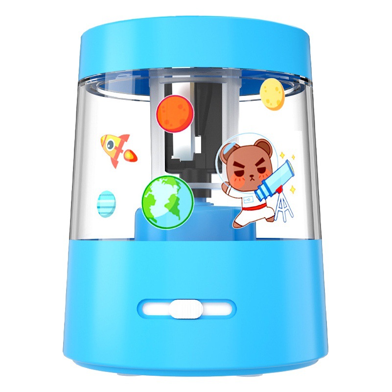 Zongmao sacapuntas eléctrico de dibujos animados para estudiantes de primaria, sacapuntas automático, sacapuntas portátil pequeño