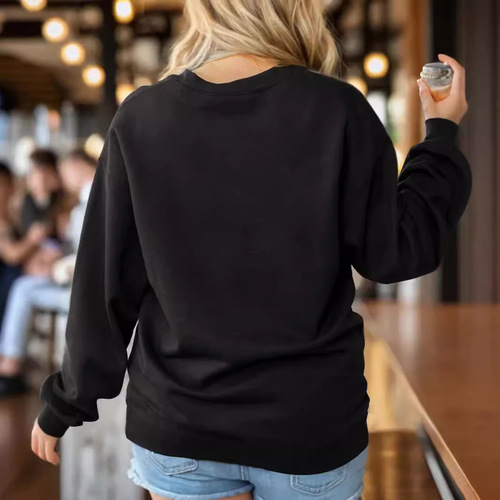 Free shipping independent station women's clothing European and American cherry printed sweatshirt top