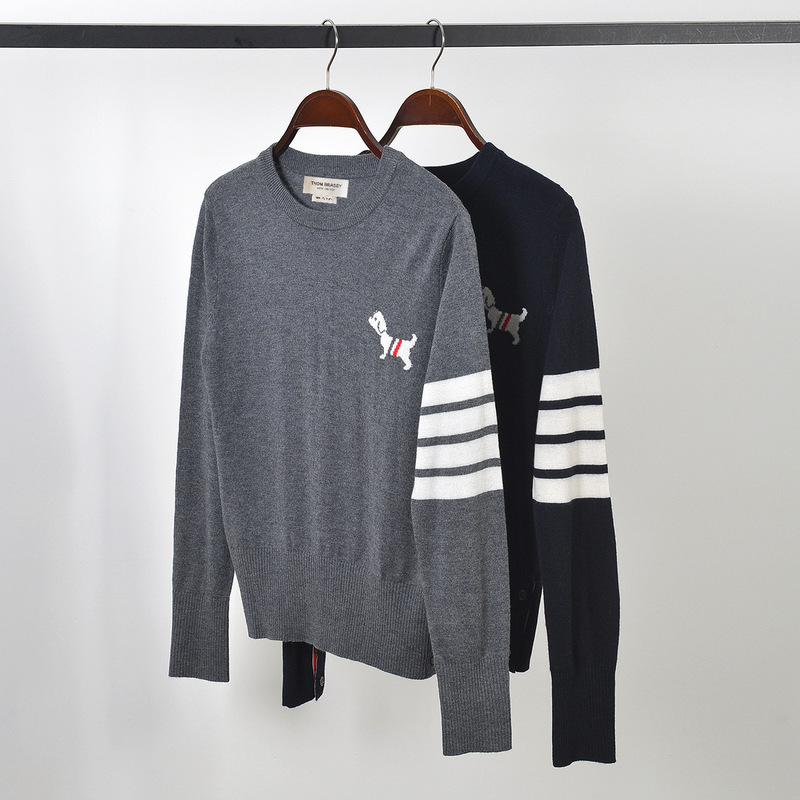 Can Add the Label Thom Brassy 1738 Repair Dog Wool Pullover for Age-Reducing Effect