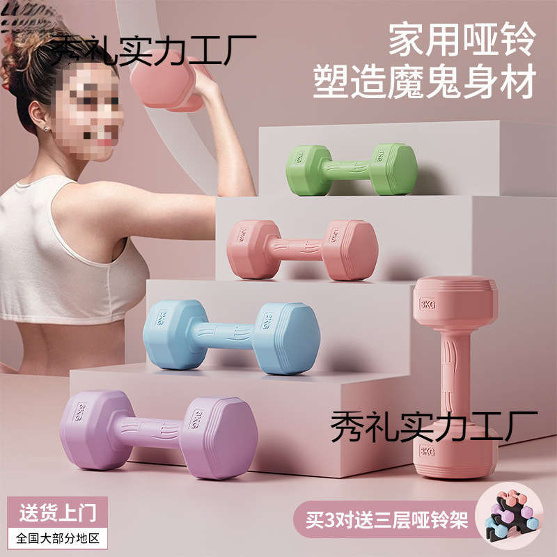 Dumbbells for Women, Fitness Equipment for Home, Slim Belly Barbell, Kettlebells, Children, Teenagers, Female Small Dumbbells, a Pair