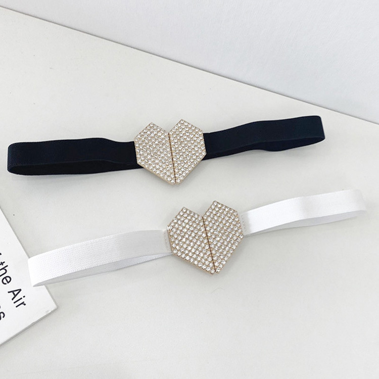 150g Weight Banquet Occasion Women's Thin Waistband 2022 New Heart Diamond Suit Waistband Decoration