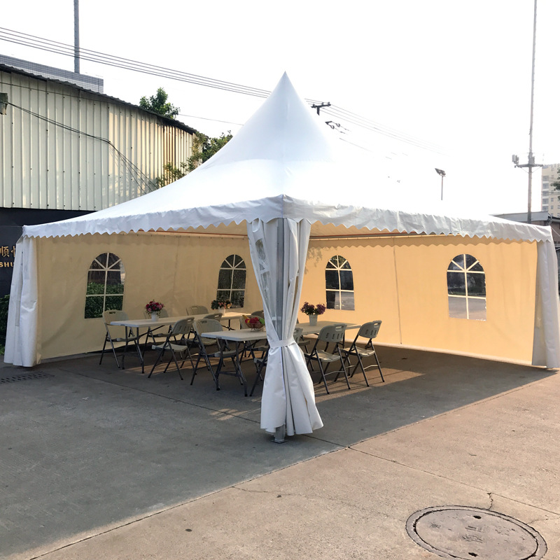 户外尖顶帐篷欧式遮阳篷房广告展览摆滩四脚角婚庆汽车锥形雨帐篷