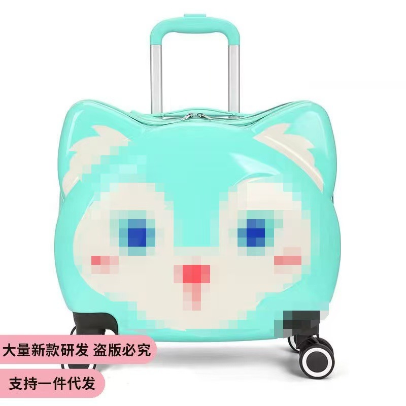 Lindo de la historieta los niños trolley caso gran capacidad para imprimir logo estudiante equipaje universal rueda maleta al por mayor