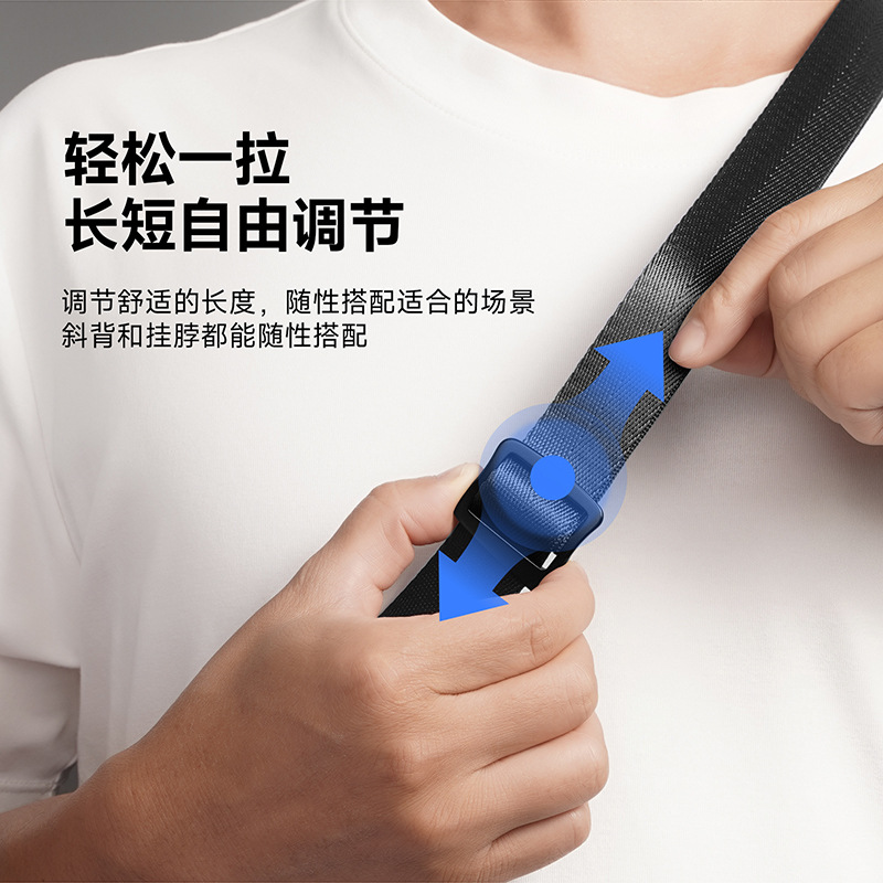 Nylon trenzado 2 - en - 1 multifuncional al aire libre correa de cuerda de teléfono móvil cuello de cuello inclinado a prueba de pérdida de cuerda al por mayor transfronteriza